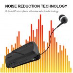 Wholesale Retractable Clip On Bluetooth Headset Earbud (Black)